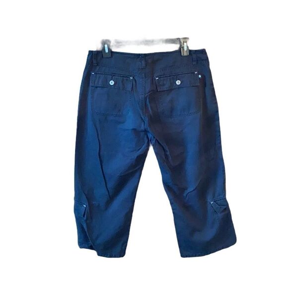 Navy Blue Capri Size 9/10 - Picture 2 of 4